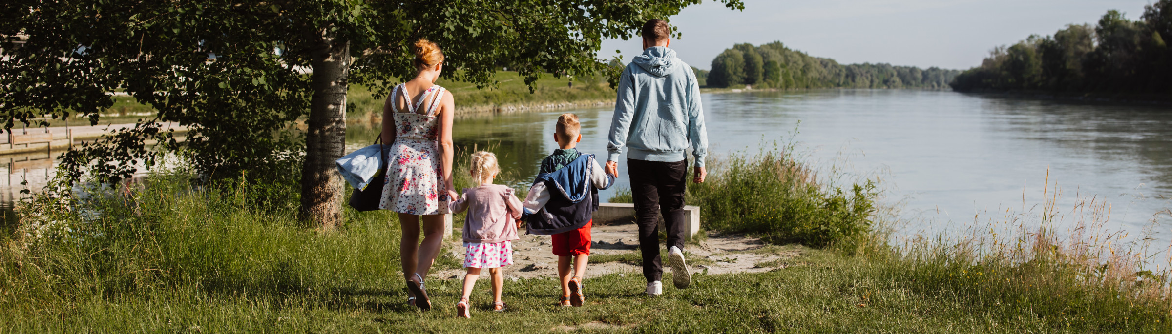 Spaziergang Familie Manfall & Inn