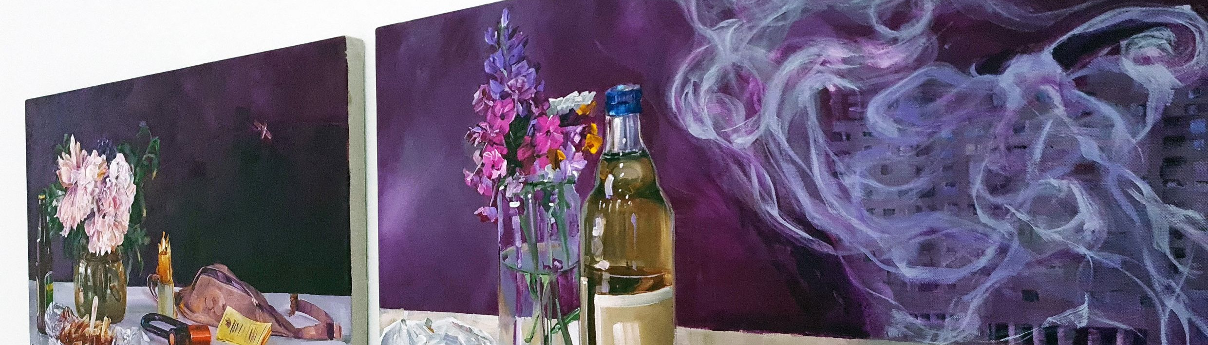 Credits: innerfields, Watchlist und Prekär, Öl auf Leinwand, 2022 (Foto © Innerfields) Credits: innerfields, Watchlist und Prekär, Öl auf Leinwand, 2022 (Foto © Innerfields)